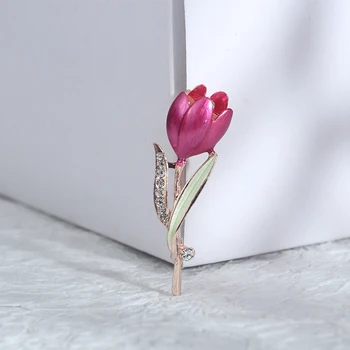 1PC ריינסטון פרח הצבעוני סיכת אופנה אישיות הסיכה בוטיק אלגנטי ה-Pin עבור נשים תכשיטים מודרניים מתנה