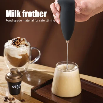 נייד Mini חלב לקפוצ 'ינטור חשמלי קפה Foamer כף יד מיקסר מקצף ביצים קפוצ' ינו הבוחש בלנדרים מטבח ביתי להקציף כלי